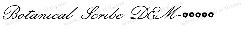 Botanical Scribe DEM字体转换
